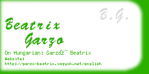 beatrix garzo business card